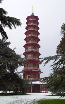 The pagoda in Kew garden in London