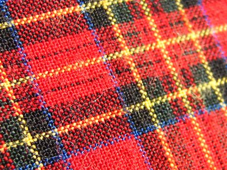 A photograph of plaid fabric.