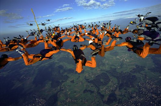 Skydiving Formation