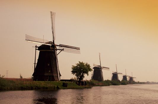 Windmills, Kinderdijk, Holland