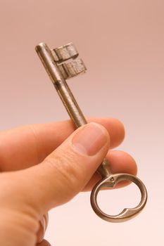 key in hand