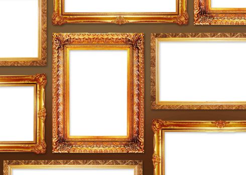 golden frames in antique style for your pictures