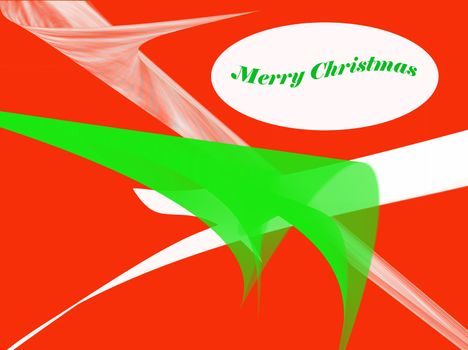 Red green and white Christmas Card designed using photoshop
