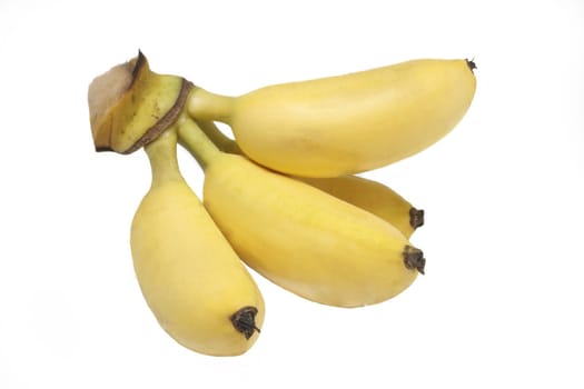 Banana on white background