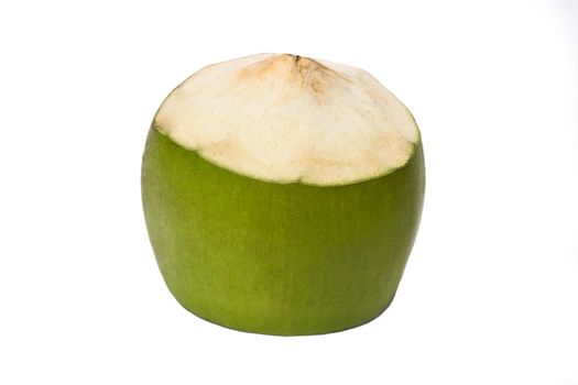 Coconut on white background, Isolated