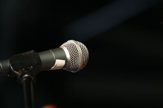 microphone on stage