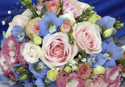 Wedding bouquet from different flowers