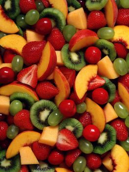 Variety of Sliced Fruit
