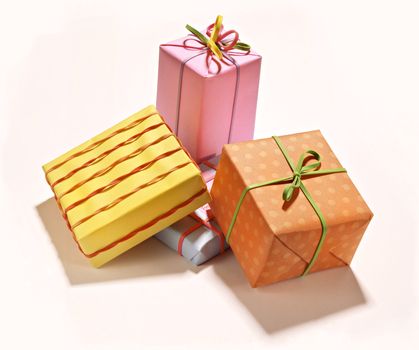 Group of Colorful Presents