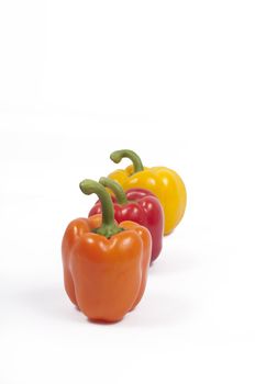 Orange, Red and Yellow Capsicums