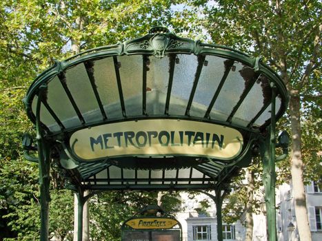 Entrance of a Paris Metro Station