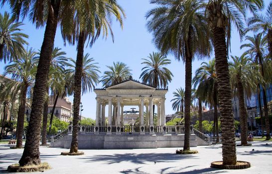 Piazza Castelnuovo in Palermo Sicily in Italy