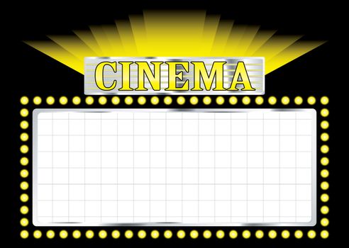 cinema sign concept image with room to add your own text