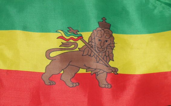 ethiopian flag from haile selassie time