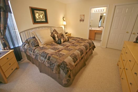 A Master Bedroom, Interior Shot in a Home