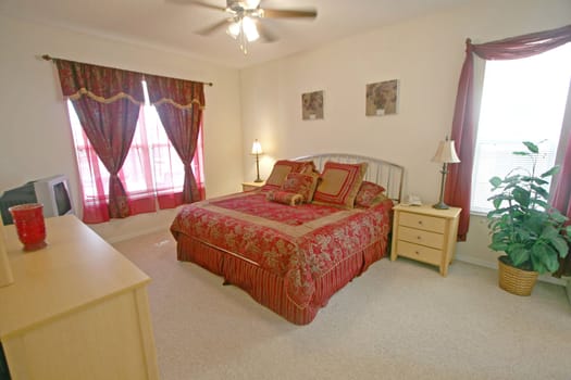 A Master Bedroom, Interior Shot in a Home