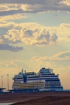 New cruise ship terminal in the Sankt Petersburg Russia