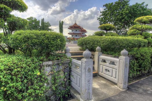 Square Entrance in Singapore Chinese Garden