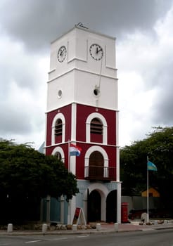 Zutman tower in Oranjestaad, Aruba, Dutch Caribbean.