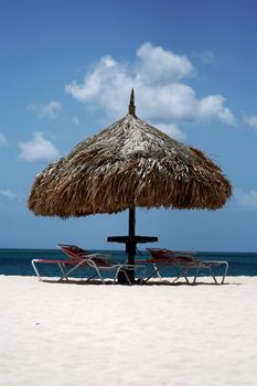 Caribbean beach of Aruba.