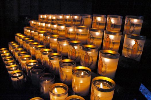 Candles at Notre Dame of Paris