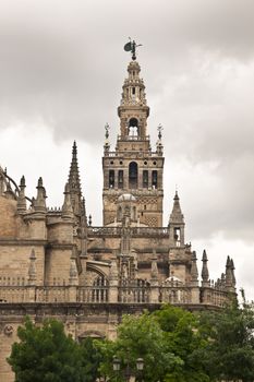 Cathedral of Seville, Spain, and the tower La giralda