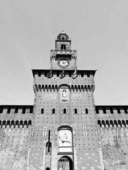 Castello Sforzesco (Sforza Castle) in Milan, Italy