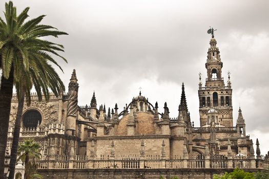 Cathedral of Seville, Spain, and the tower La giralda