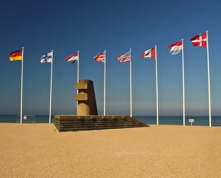 Monument for commemorate D-Day on Juno beach