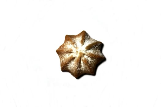 Tea pastry on white background