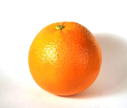 Isolated orange on white background