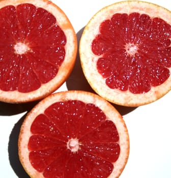 Pink grapefruit background