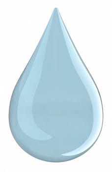 Water droplet. Clipping path included.