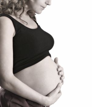  pregnant woman's stomach