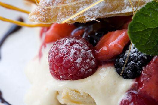  Delicious pastry dessert filled with fruit