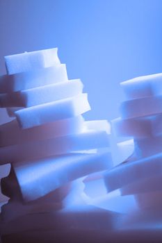 parts or bath of synthetic white foam