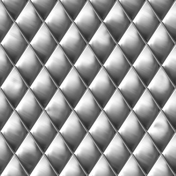 Diamond shaped metal texture that you might see on a hot dog cart. A very nice background for an industrial look. This tiles seamlessly as a pattern.