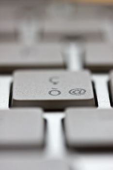 Computer keyboard closeup, internet