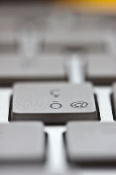 Computer keyboard closeup