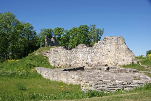  Estonia. Ruins of a castle are near to Tallinn in Lihula. 13 century