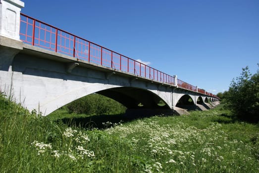 The old bridge in the east of Estonia is constructed in 1904