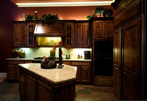 An image of a luxuriously decorated kitchen