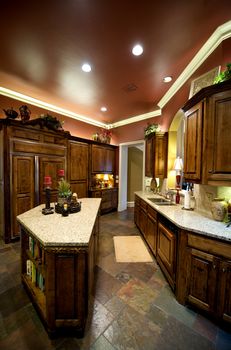 An image of a luxuriously decorated kitchen