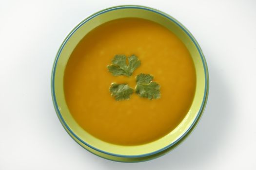 Delicious mediterranean pumpkin soup