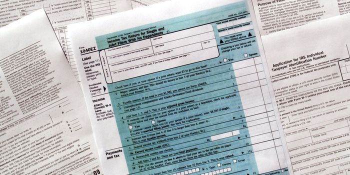 Range of various blank USA tax forms