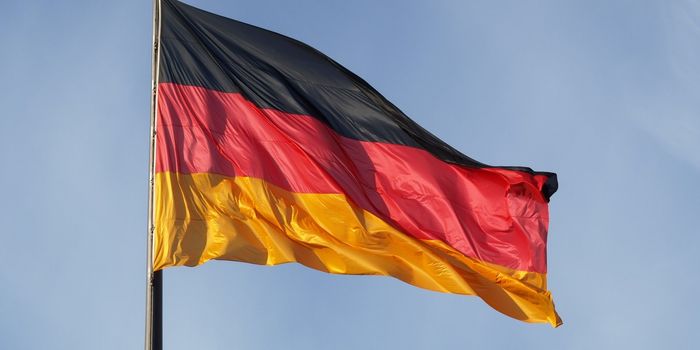 The national German flag of Germany (DE)