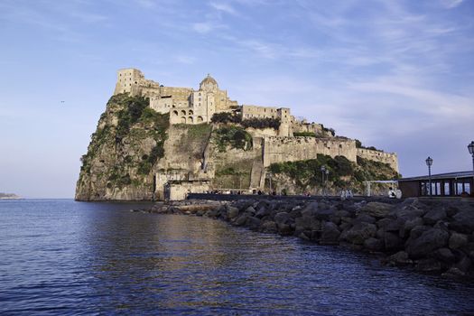 ITALY, Campania, Ischia island, Ischia Ponte, Castel S.Angelo (aragon fortress)