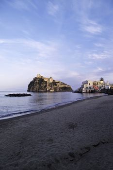 ITALY, Campania, Ischia island, Ischia Ponte, Castel S.Angelo (aragon fortress)