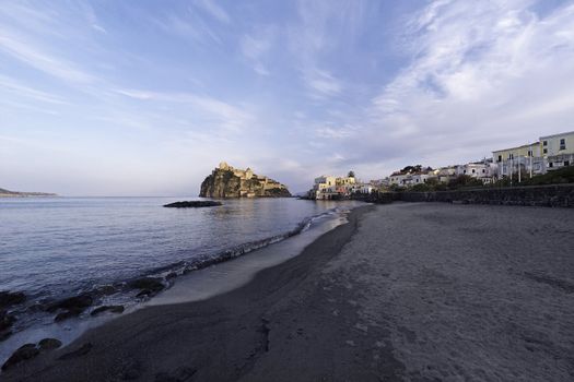 ITALY, Campania, Ischia island, Ischia Ponte, Castel S.Angelo (aragon fortress)