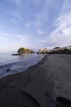 ITALY, Campania, Ischia island, Ischia Ponte, Castel S.Angelo (aragon fortress)